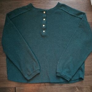 Cherish Teal Crew Neck Sweater